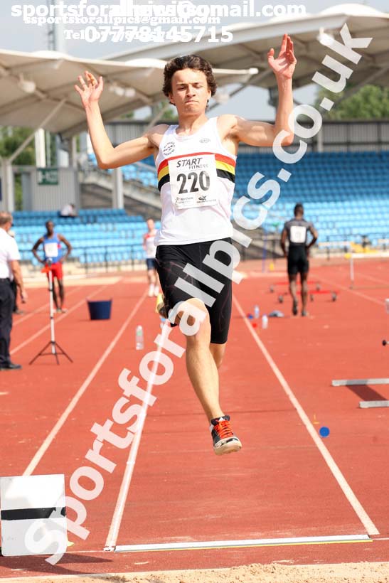 Senior mens long jump, Northern Senior and Under-20s Champs., Sports City, Manchester. Photo: David T. Hewitson/Sports for All Pics